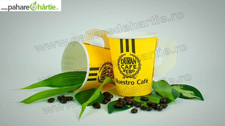 Pahare de hartie personalizate pentru un gust minunat al cafelei