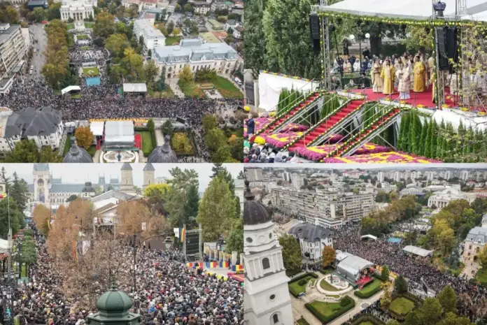 Peste 28.000 de credincioși au participat la Sfânta Liturghie de la Iași