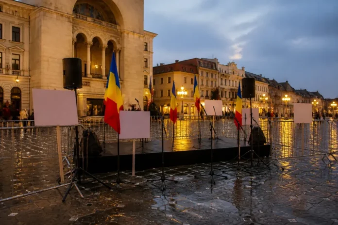 Protest pentru Dominic Fritz în Piața Operei din Timișoara, după decizia CCR